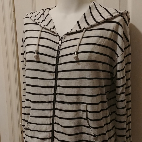 Forever 21 Striped Hoodie - Picture 2 of 6